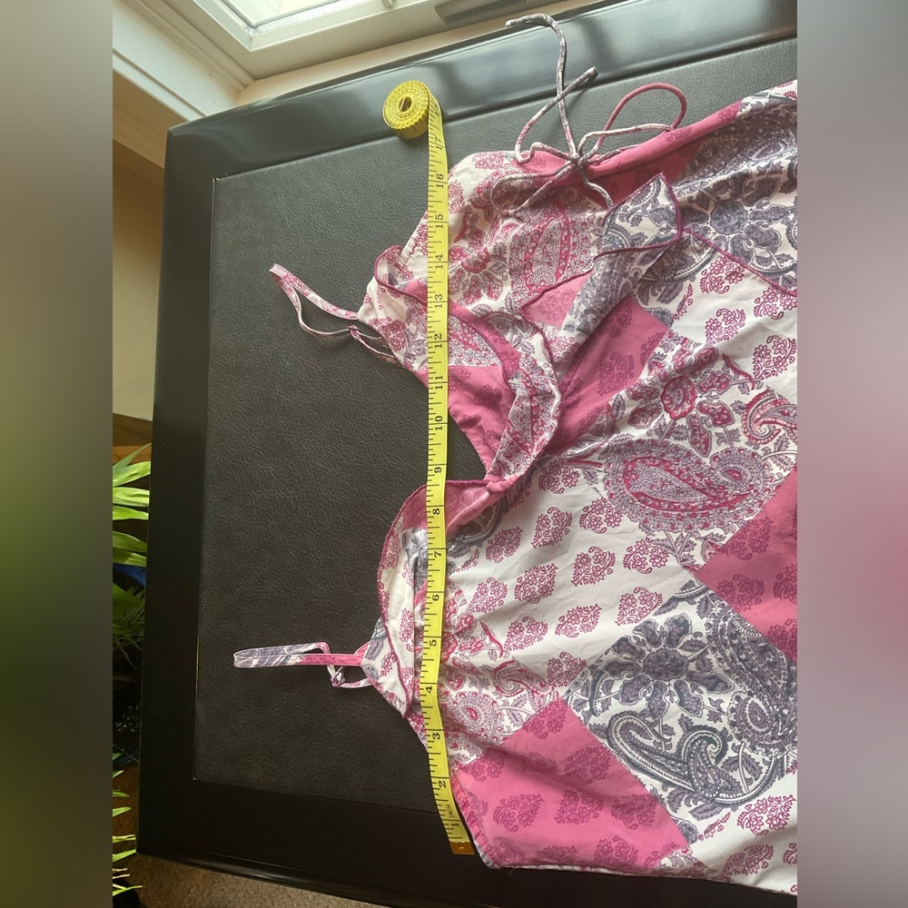 GAP Body Women's Size SP Purple and Pink Paisley 100% Silk Lingerie Set - Picture 10 of 16